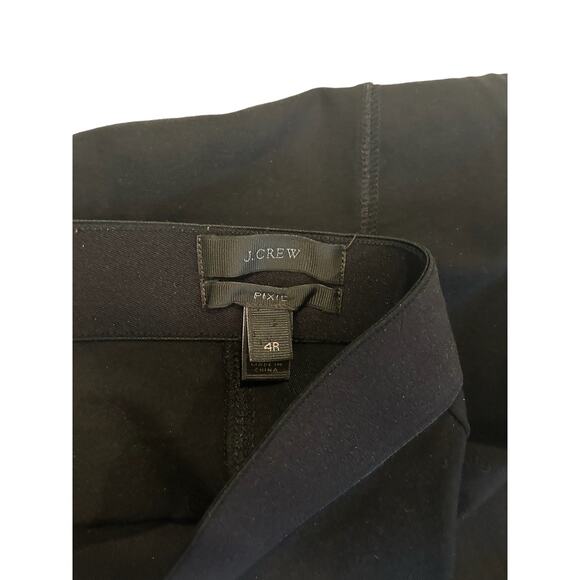 J. Crew Women's Black Pixie Size 4R Legging - Picture 3 of 4